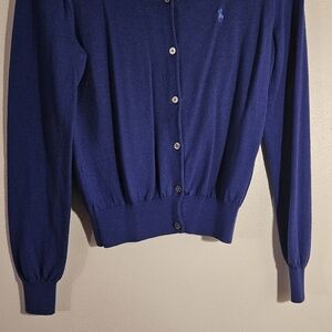 Polo by Ralph Lauren Royal Blue Button-Up Women's Cardigan